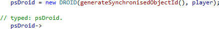 Type dot where you need pointer notation, and get pointer notation