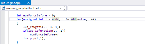 Glance at the context field of the VA Navigation Bar to determine the scope and definition of the current symbol