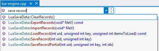 Find and jump quickly to any method or class in the active document.