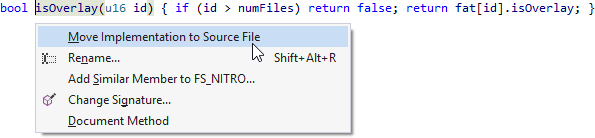 Move Implementation to Source File
