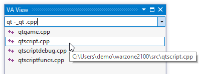 Efficiently find and open files in the current solution